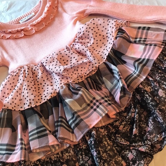 SOLD XP MERCARI NEW Ruffle sweater dress 18m  💖 - Picture 3 of 4